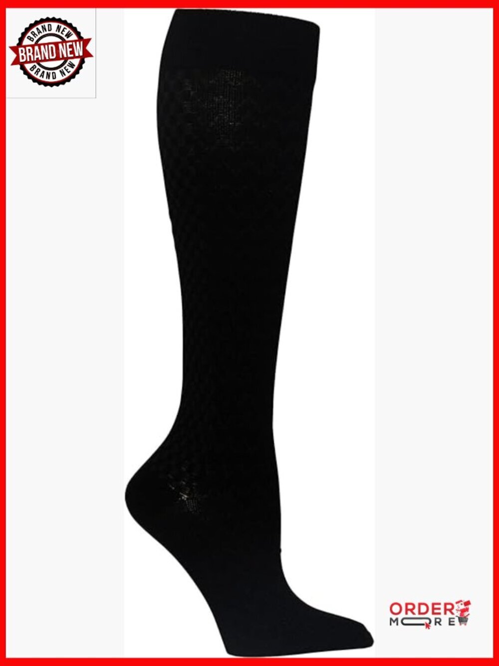 Compression Socks 4-Pair Pack Knee High 10-15 mmHg Mild Support Soft Fit
